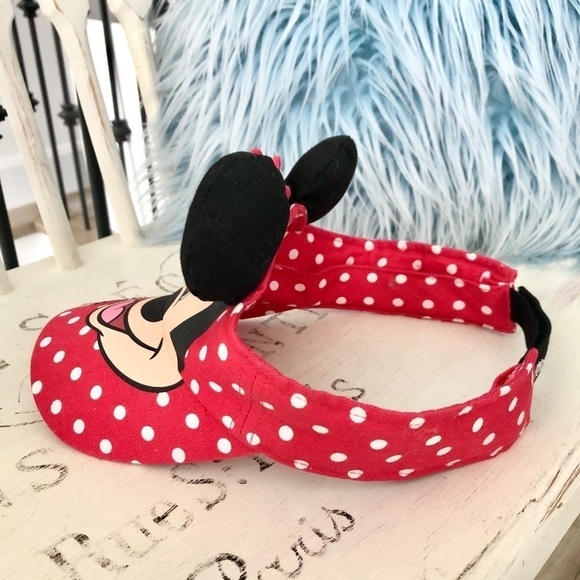 DISNEY, Minnie Mouse, Sun Visor, Adjustable, Child, Size 4 - 6X, Nice Condition - Picture 3 of 9